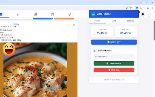 Viral Helper Viral Post Collector from Chrome web store to be run with OffiDocs Chromium online Viral Helper Viral Post Collector from Chrome web store to be run with OffiDocs Chromium online