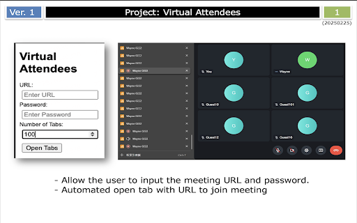 VirtualAttendees from Chrome web store to be run with OffiDocs Chromium online VirtualAttendees from Chrome web store to be run with OffiDocs Chromium online