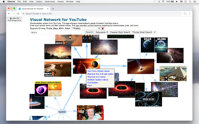 Visual Network for YouTube from Chrome web store to be run with OffiDocs Chromium online Visual Network for YouTube from Chrome web store to be run with OffiDocs Chromium online