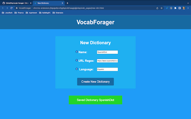 VocabForager from Chrome web store to be run with OffiDocs Chromium online VocabForager from Chrome web store to be run with OffiDocs Chromium online