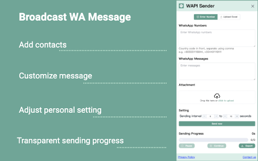 WAPI Sender And ChatGPT for WhatsApp from Chrome web store to be run with OffiDocs Chromium online WAPI Sender And ChatGPT for WhatsApp from Chrome web store to be run with OffiDocs Chromium online