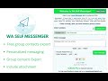 WA Self Messenger Free Messages Sender from Chrome web store to be run with OffiDocs Chromium online WA Self Messenger Free Messages Sender from Chrome web store to be run with OffiDocs Chromium online