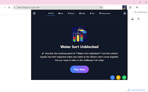 Water Sort Unblocked from Chrome web store to be run with OffiDocs Chromium online Water Sort Unblocked from Chrome web store to be run with OffiDocs Chromium online