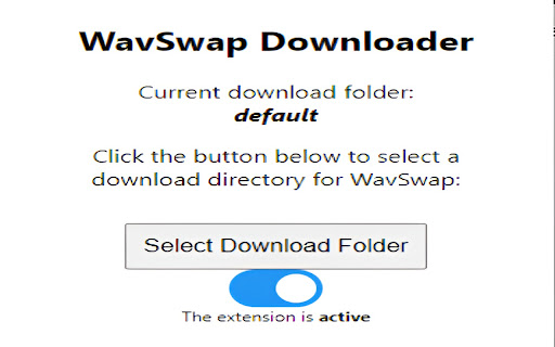 Wavswap Downloader from Chrome web store to be run with OffiDocs Chromium online Wavswap Downloader from Chrome web store to be run with OffiDocs Chromium online