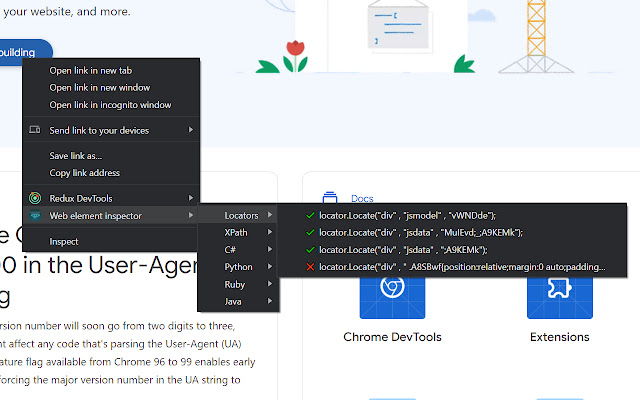 WebDriver Element Locator from Chrome web store to be run with OffiDocs Chromium online WebDriver Element Locator from Chrome web store to be run with OffiDocs Chromium online