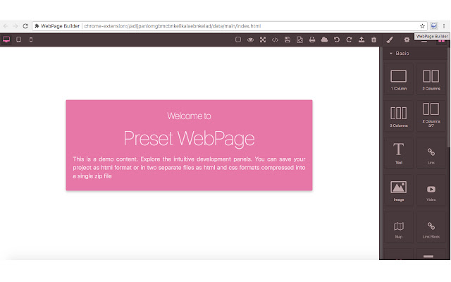 WebPage Builder from Chrome web store to be run with OffiDocs Chromium online WebPage Builder from Chrome web store to be run with OffiDocs Chromium online