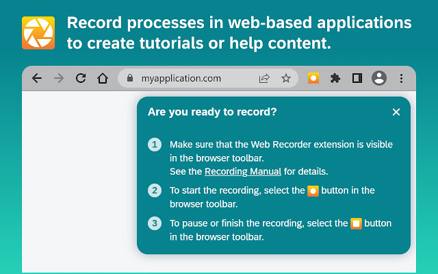 Web Recorder from Chrome web store to be run with OffiDocs Chromium online Web Recorder from Chrome web store to be run with OffiDocs Chromium online