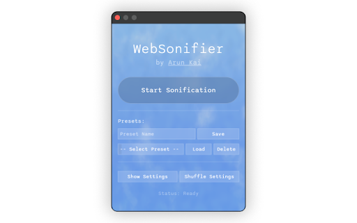 WebSonifier from Chrome web store to be run with OffiDocs Chromium online WebSonifier from Chrome web store to be run with OffiDocs Chromium online