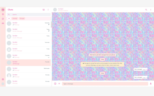 WhatsApp theme extension from Chrome web store to be run with OffiDocs Chromium online WhatsApp theme extension from Chrome web store to be run with OffiDocs Chromium online