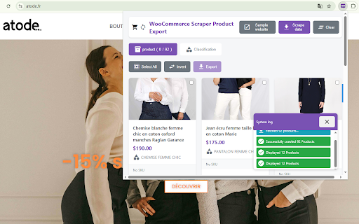 WooCommerce Scraper Product Export from Chrome web store to be run with OffiDocs Chromium online WooCommerce Scraper Product Export from Chrome web store to be run with OffiDocs Chromium online