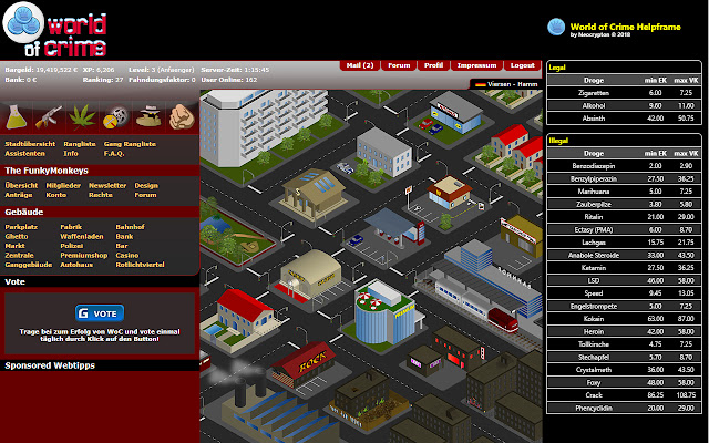 World of Crime Helpframe v1.15 from Chrome web store to be run with OffiDocs Chromium online World of Crime Helpframe v1.15 from Chrome web store to be run with OffiDocs Chromium online