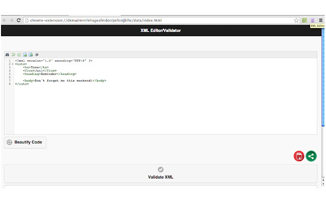 XML Editor from Chrome web store to be run with OffiDocs Chromium online XML Editor from Chrome web store to be run with OffiDocs Chromium online