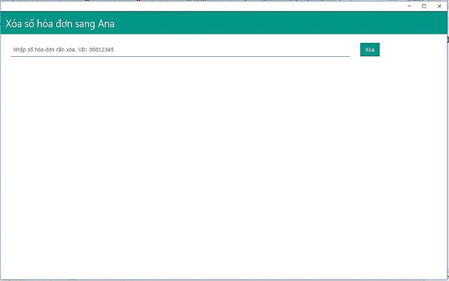 xoahoadonsaiana from Chrome web store to be run with OffiDocs Chromium online xoahoadonsaiana from Chrome web store to be run with OffiDocs Chromium online
