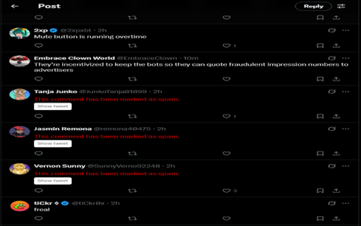 X/Twitter Spam Filter from Chrome web store to be run with OffiDocs Chromium online X/Twitter Spam Filter from Chrome web store to be run with OffiDocs Chromium online