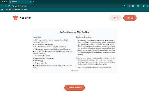 Yes Chef from Chrome web store to be run with OffiDocs Chromium online Yes Chef from Chrome web store to be run with OffiDocs Chromium online