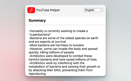 Youtube Helper from Chrome web store to be run with OffiDocs Chromium online Youtube Helper from Chrome web store to be run with OffiDocs Chromium online