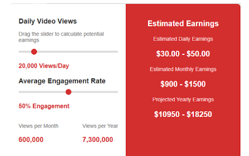 YouTube Money Calculator from Chrome web store to be run with OffiDocs Chromium online YouTube Money Calculator from Chrome web store to be run with OffiDocs Chromium online