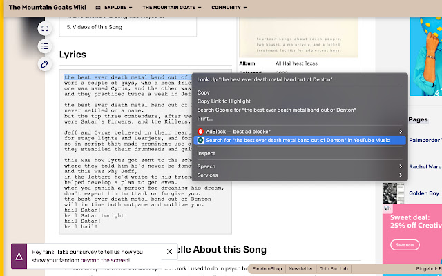 YouTube Music Selection Search from Chrome web store to be run with OffiDocs Chromium online YouTube Music Selection Search from Chrome web store to be run with OffiDocs Chromium online