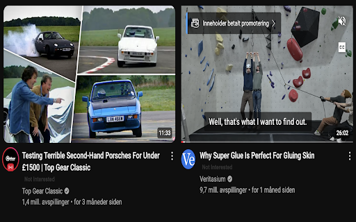 YouTube Not Interested Button from Chrome web store to be run with OffiDocs Chromium online YouTube Not Interested Button from Chrome web store to be run with OffiDocs Chromium online