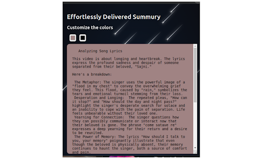 YouTube Summurizer from Chrome web store to be run with OffiDocs Chromium online YouTube Summurizer from Chrome web store to be run with OffiDocs Chromium online