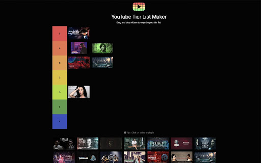 YouTube Tier list Maker from Chrome web store to be run with OffiDocs Chromium online YouTube Tier list Maker from Chrome web store to be run with OffiDocs Chromium online