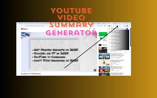 YouTube Video Summary Generator from Chrome web store to be run with OffiDocs Chromium online YouTube Video Summary Generator from Chrome web store to be run with OffiDocs Chromium online