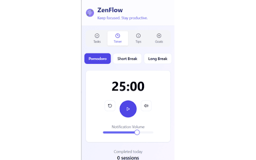 ZenFlow Focus Productivity from Chrome web store to be run with OffiDocs Chromium online ZenFlow Focus Productivity from Chrome web store to be run with OffiDocs Chromium online