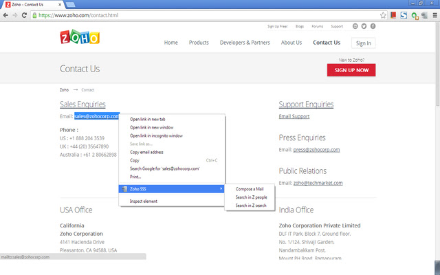 Zoho SSS from Chrome web store to be run with OffiDocs Chromium online Zoho SSS from Chrome web store to be run with OffiDocs Chromium online