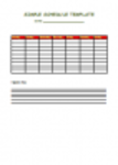 Free download Simple Schedule Template DOC, XLS or PPT template free to be edited with LibreOffice online or OpenOffice Desktop online