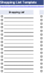 Free download Simple Shopping List DOC, XLS or PPT template free to be edited with LibreOffice online or OpenOffice Desktop online