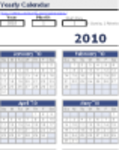 Free download Simple Yearly Calendar DOC, XLS or PPT template free to be edited with LibreOffice online or OpenOffice Desktop online