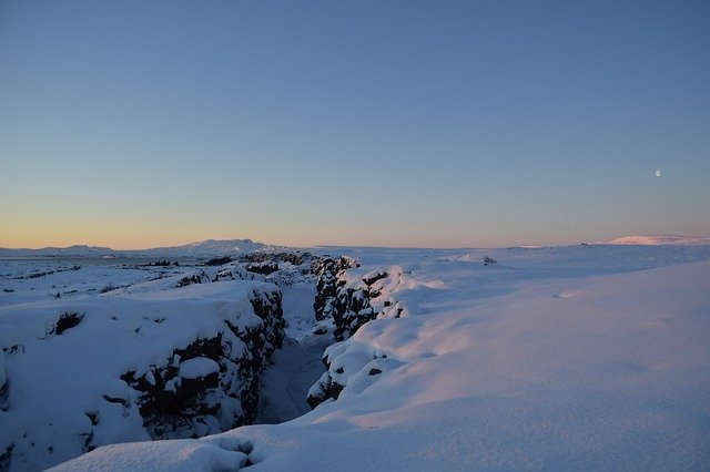 Free download Snow Iceland Sunrise free photo template to be edited with GIMP online image editor