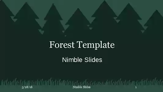 Free template Forest Template valid for LibreOffice, OpenOffice, Microsoft Word, Excel, Powerpoint and Office 365