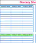 Free download Printable Grocery List and Shopping List Template DOC, XLS or PPT template free to be edited with LibreOffice online or OpenOffice Desktop online