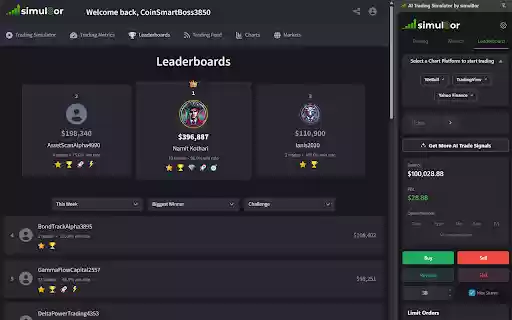 AI Trading Simulator by simul8or from Chrome web store to be run with OffiDocs Chromium online AI Trading Simulator by simul8or from Chrome web store to be run with OffiDocs Chromium online