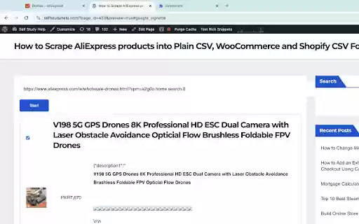 AliExpress URL Extractor for WooCommerce from Chrome web store to be run with OffiDocs Chromium online AliExpress URL Extractor for WooCommerce from Chrome web store to be run with OffiDocs Chromium online