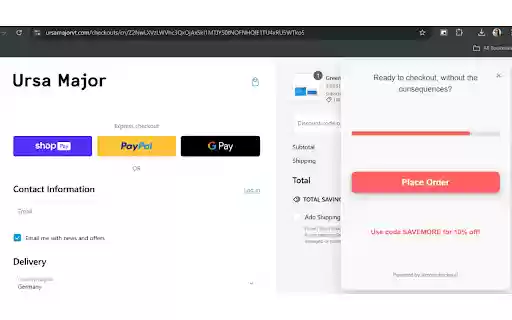 Almost Checkout from Chrome web store to be run with OffiDocs Chromium online Almost Checkout from Chrome web store to be run with OffiDocs Chromium online