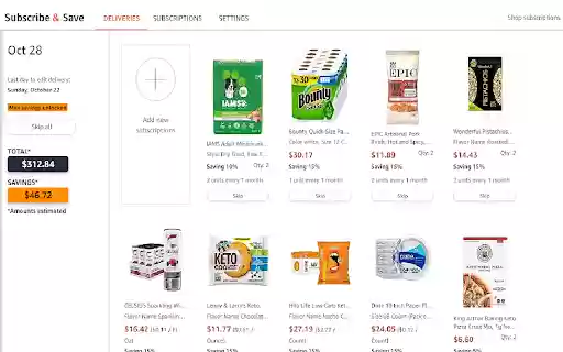 Amazon Subscription Estimator from Chrome web store to be run with OffiDocs Chromium online Amazon Subscription Estimator from Chrome web store to be run with OffiDocs Chromium online