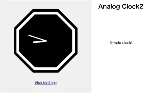 Analog Clock2 from Chrome web store to be run with OffiDocs Chromium online Analog Clock2 from Chrome web store to be run with OffiDocs Chromium online