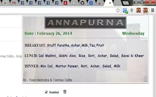 Annapurna Menu from Chrome web store to be run with OffiDocs Chromium online Annapurna Menu from Chrome web store to be run with OffiDocs Chromium online