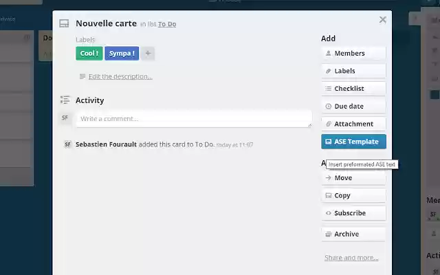 ASE Export for Trello from Chrome web store to be run with OffiDocs Chromium online ASE Export for Trello from Chrome web store to be run with OffiDocs Chromium online