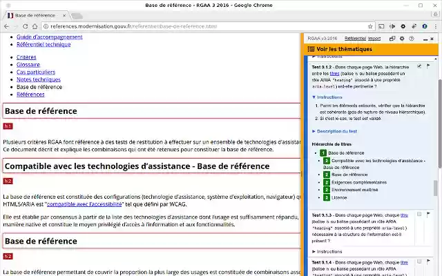 Assistant RGAA from Chrome web store to be run with OffiDocs Chromium online Assistant RGAA from Chrome web store to be run with OffiDocs Chromium online