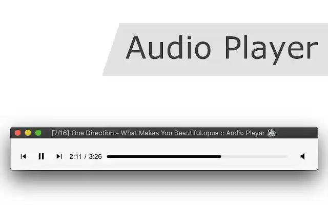 Audio Player from Chrome web store to be run with OffiDocs Chromium online Audio Player from Chrome web store to be run with OffiDocs Chromium online