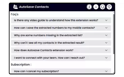 Autosave Contacts Bulk Whatsapp Contacts Saver Extractor from Chrome web store to be run with OffiDocs Chromium online Autosave Contacts Bulk Whatsapp Contacts Saver Extractor from Chrome web store to be run with OffiDocs Chromium online
