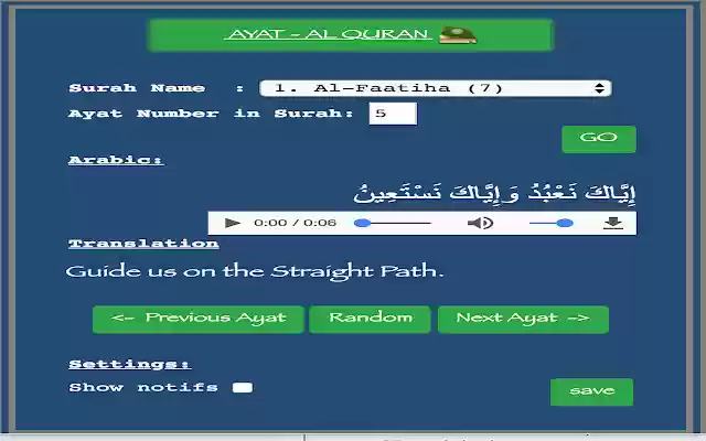 Ayat Al Quran from Chrome web store to be run with OffiDocs Chromium online Ayat Al Quran from Chrome web store to be run with OffiDocs Chromium online