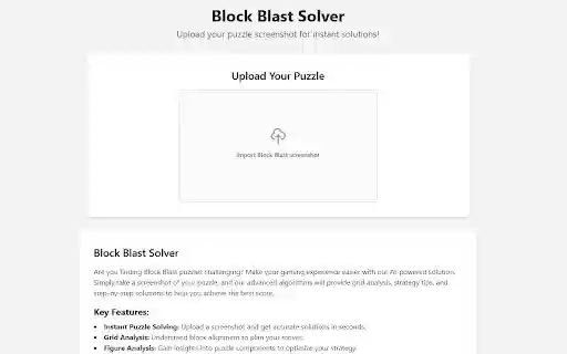 Block Blast Solver from Chrome web store to be run with OffiDocs Chromium online Block Blast Solver from Chrome web store to be run with OffiDocs Chromium online