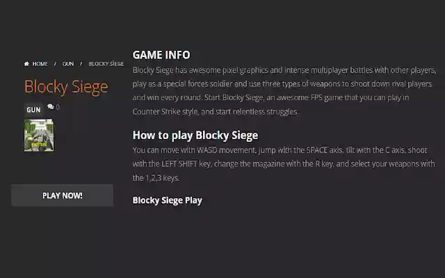 Blocky Siege Haberleri from Chrome web store to be run with OffiDocs Chromium online Blocky Siege Haberleri from Chrome web store to be run with OffiDocs Chromium online