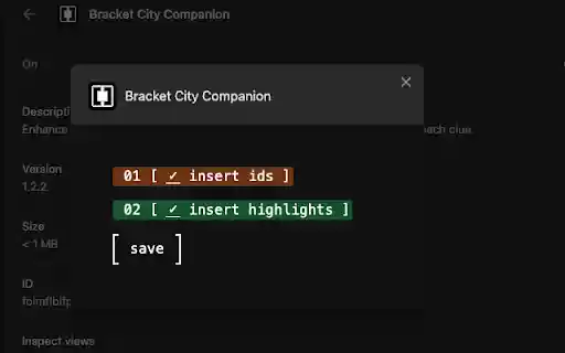 Bracket City Companion from Chrome web store to be run with OffiDocs Chromium online Bracket City Companion from Chrome web store to be run with OffiDocs Chromium online
