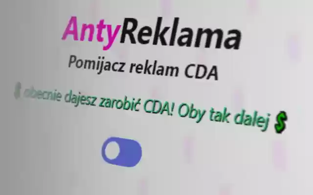 CDA AntyReklama from Chrome web store to be run with OffiDocs Chromium online CDA AntyReklama from Chrome web store to be run with OffiDocs Chromium online