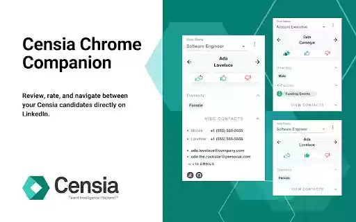 Censia Chrome Companion from Chrome web store to be run with OffiDocs Chromium online Censia Chrome Companion from Chrome web store to be run with OffiDocs Chromium online